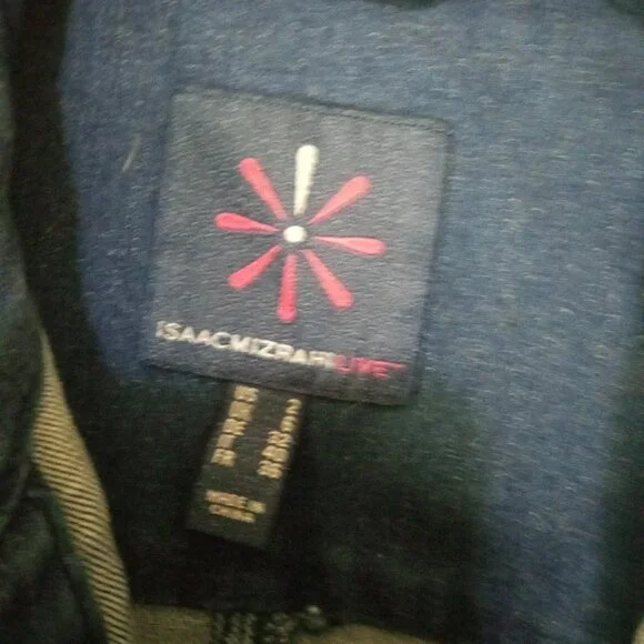 ISAAC MIZRAHI LIVE Blue Denim Barn Chore Coat Jacket Size 2 XS S QVC *No Belt - Picture 11 of 12